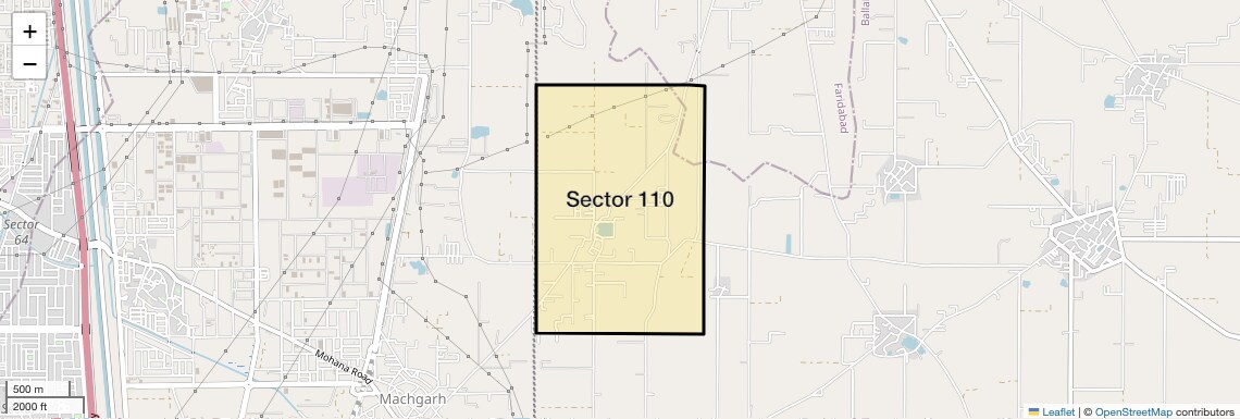 Sector 110 Map