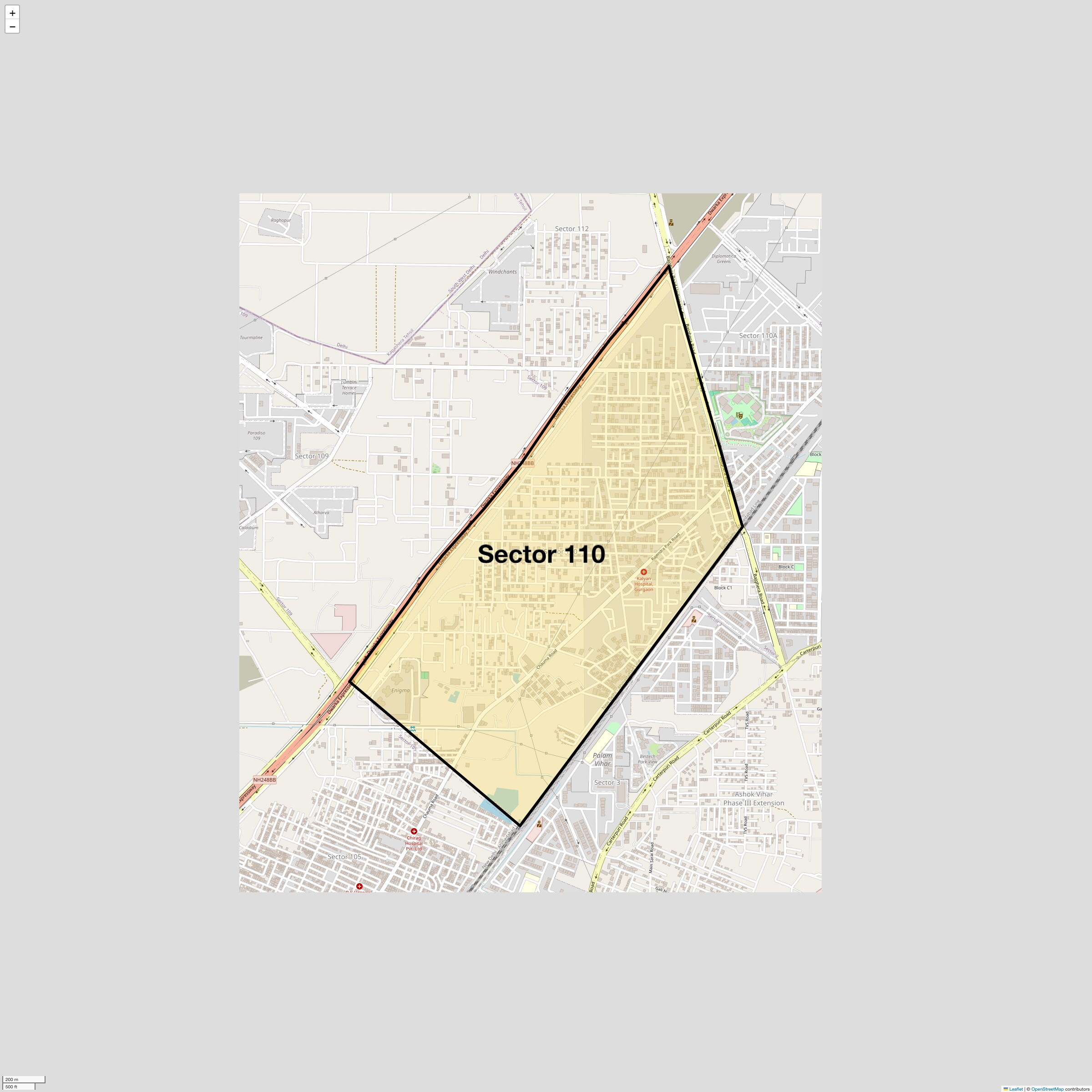 Check Time Travel of Sector 110, Gurgaon