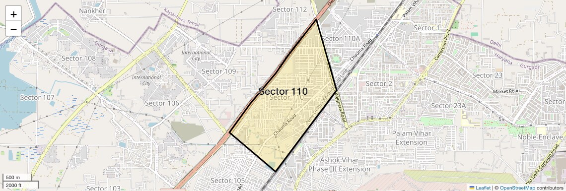 Sector 110 Map
