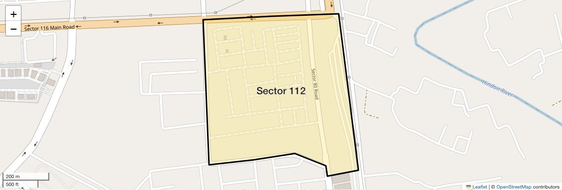 Location Map of Sector 112, Noida