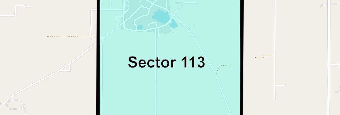 Location Map of Sector 113, Faridabad