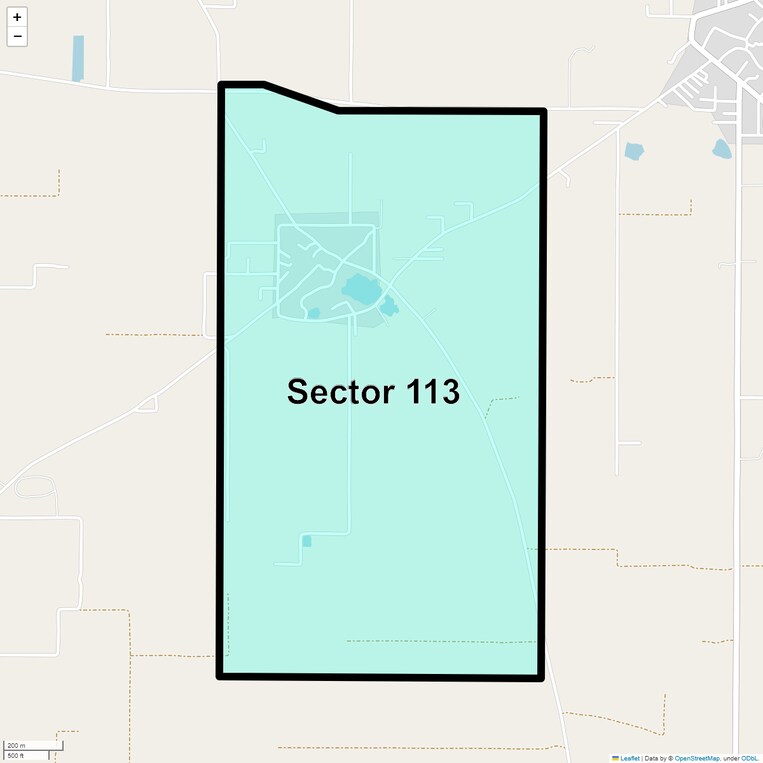 Location Map of Sector 113