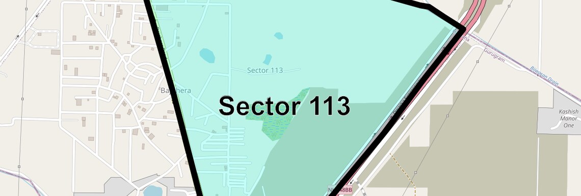 Location Map of Sector 113, Gurgaon