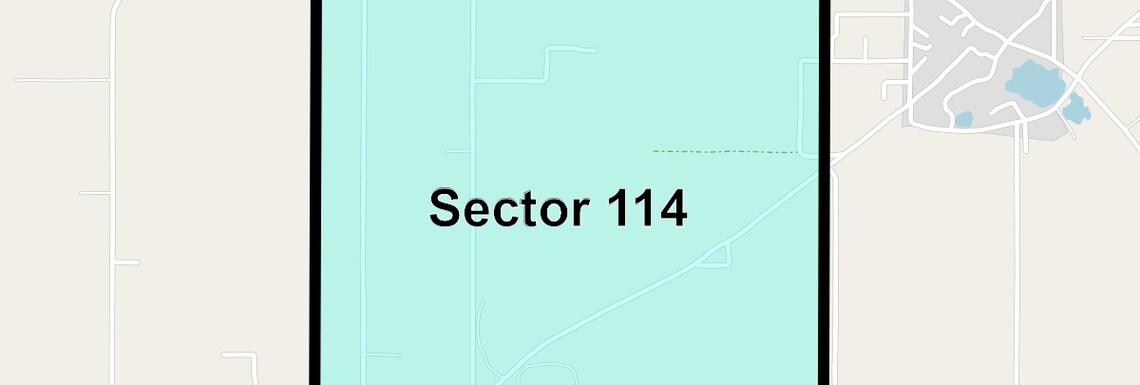 Location Map of Sector 114, Faridabad