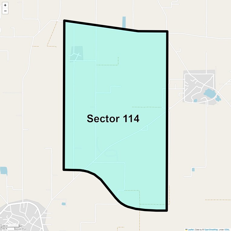 Location Map of Sector 114