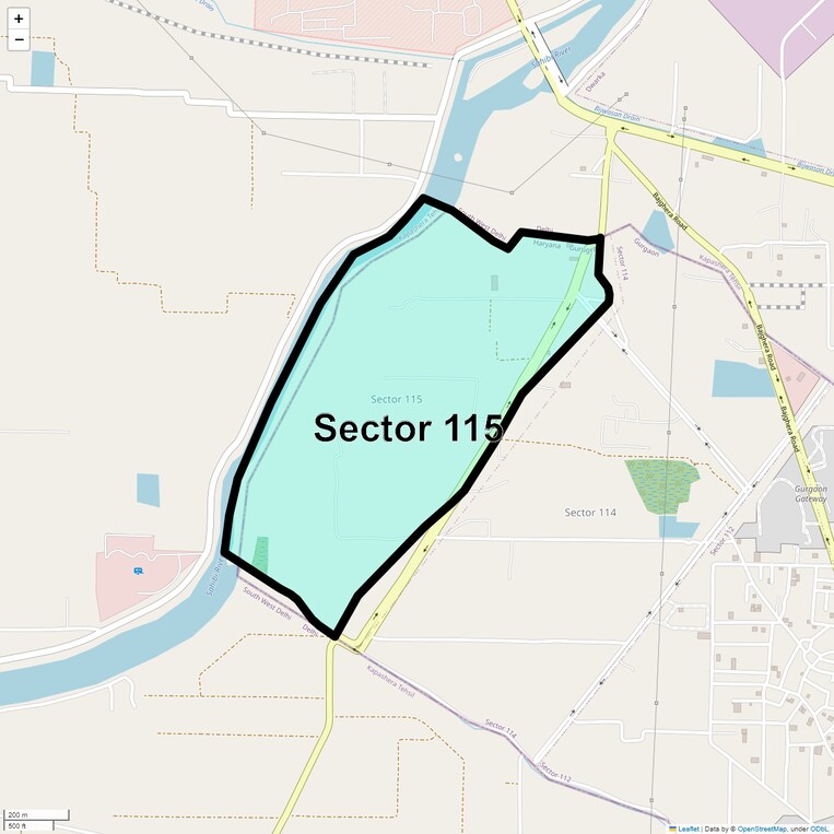 Location Map of Sector 115