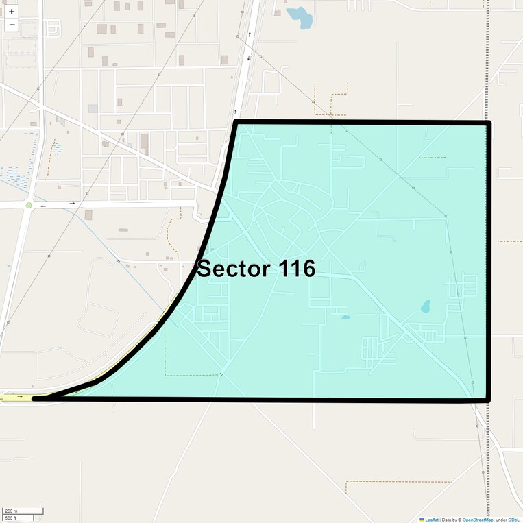 Location Map of Sector 116