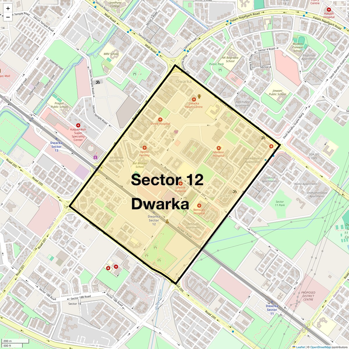 Check Time Travel of Sector 12 Dwarka, Delhi