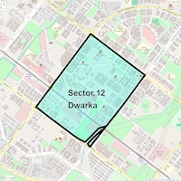 Sector 12 Dwarka Map