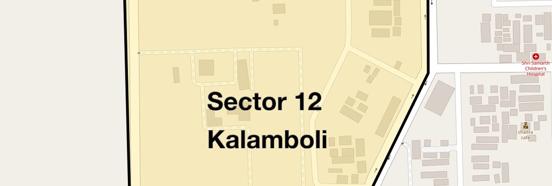 Location Map of Sector 12 Kalamboli, Navi Mumbai
