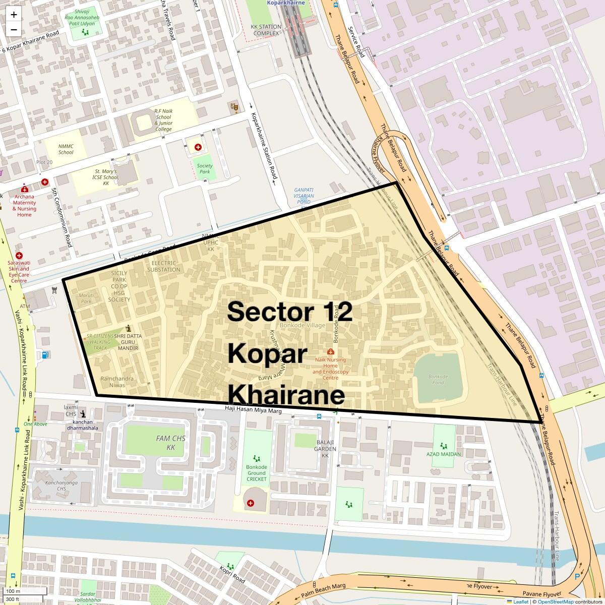 Check Time Travel of Sector 12 Kopar Khairane, Navi Mumbai