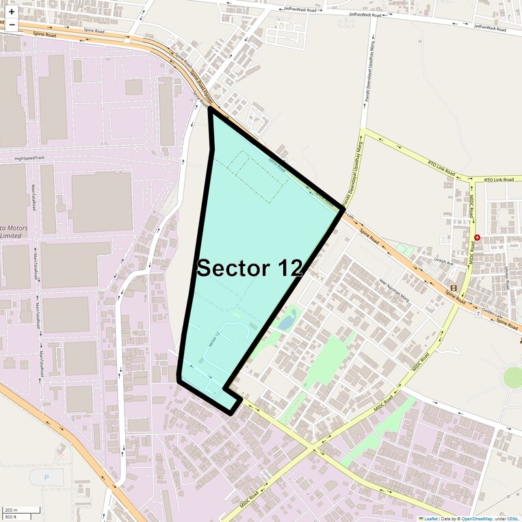 Location Map of Sector 12