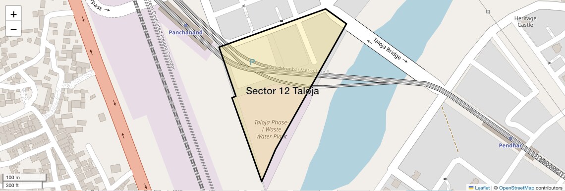 Location Map of Sector 12 Taloja, Navi Mumbai