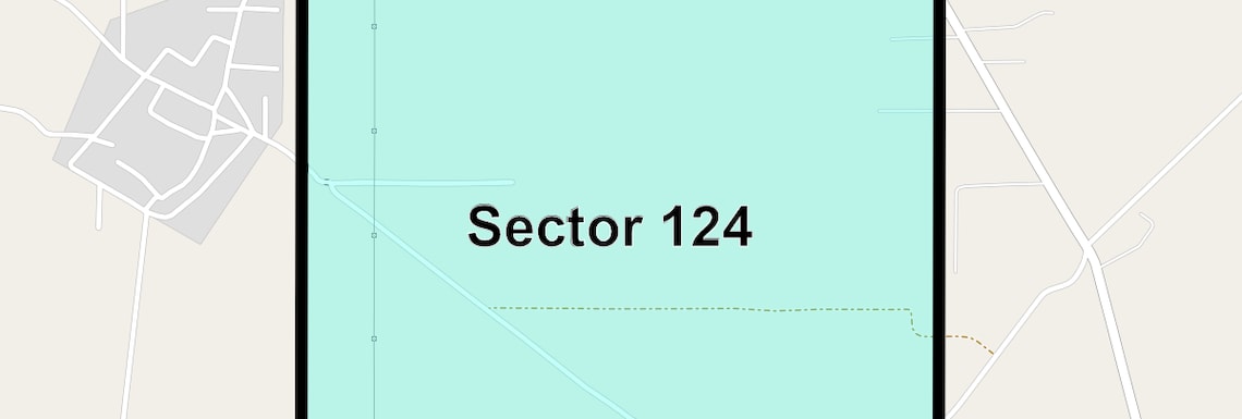 Location Map of Sector 124, Faridabad