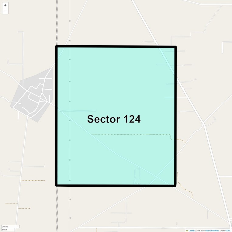Location Map of Sector 124