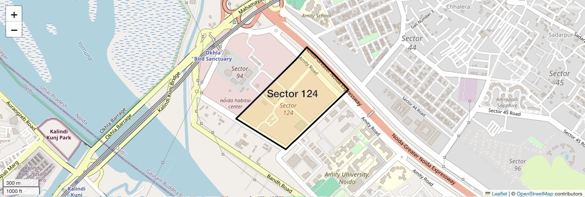 Sector 124 Map