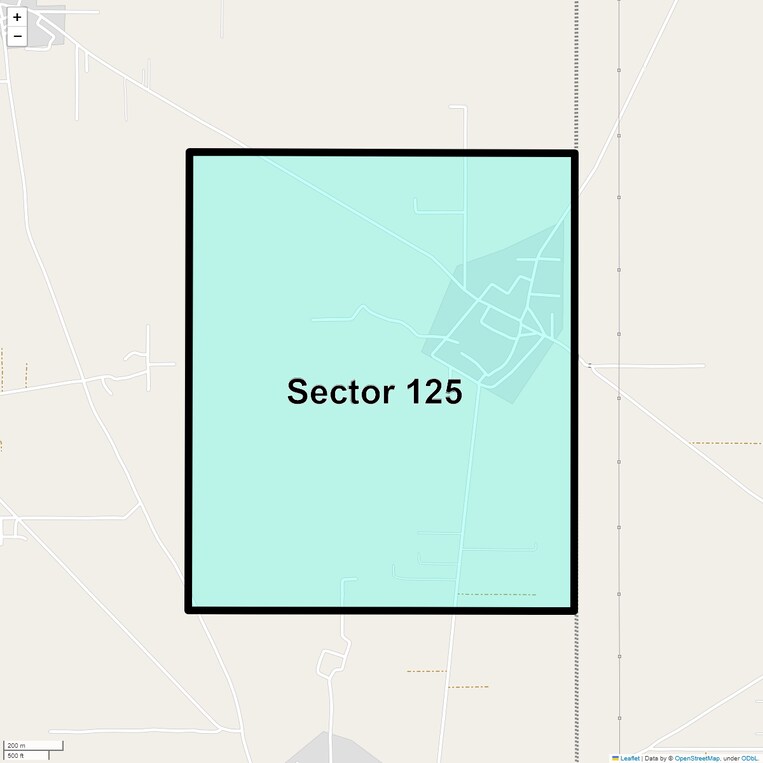 Location Map of Sector 125