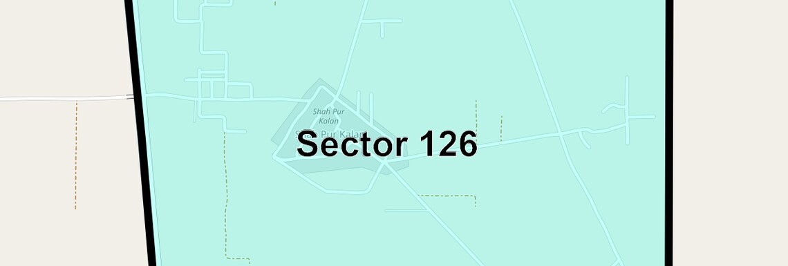 Location Map of Sector 126, Faridabad