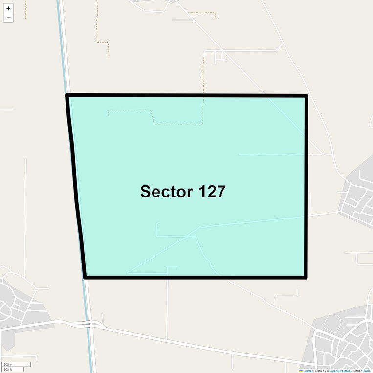 Location Map of Sector 127