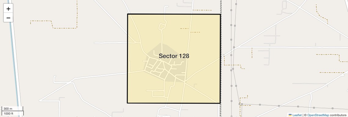Location Map of Sector 128, Faridabad