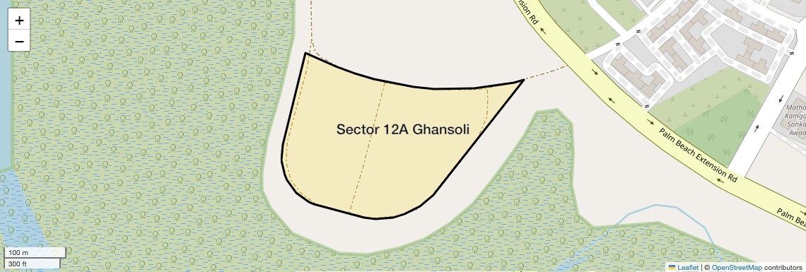 Location Map of Sector 12A Ghansoli, Navi Mumbai