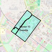 Sector 13 Dwarka Map
