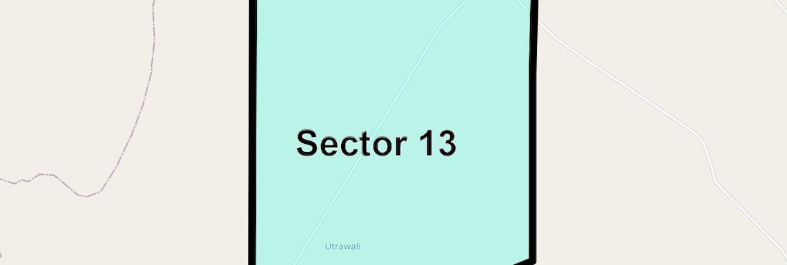 Location Map of Sector 13, Greater Noida