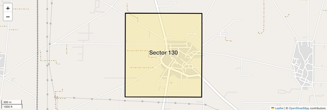 Location Map of Sector 130, Faridabad