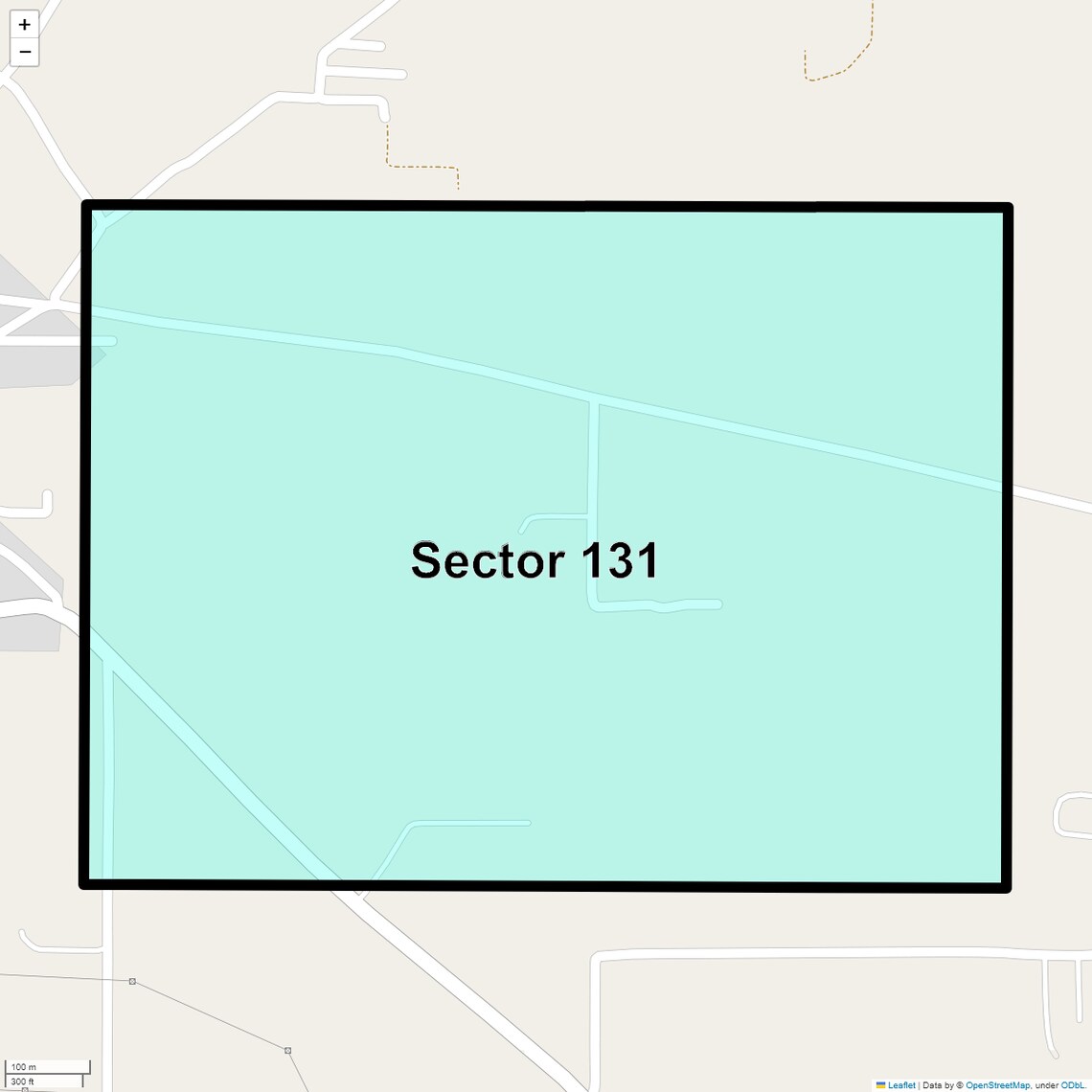 Location Map of Sector 131, Faridabad