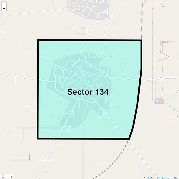 Location Map of Sector 134