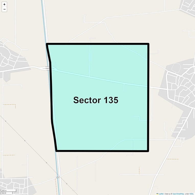 Location Map of Sector 135