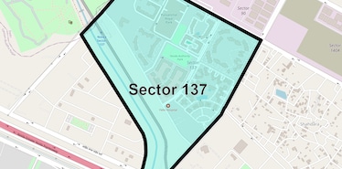 Location Map of Sector 137, Noida