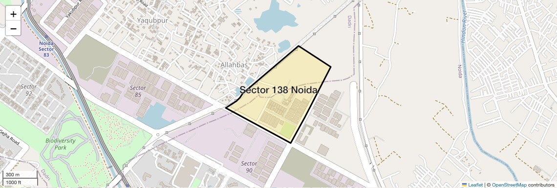 Location Map of Sector 138 Noida, Noida