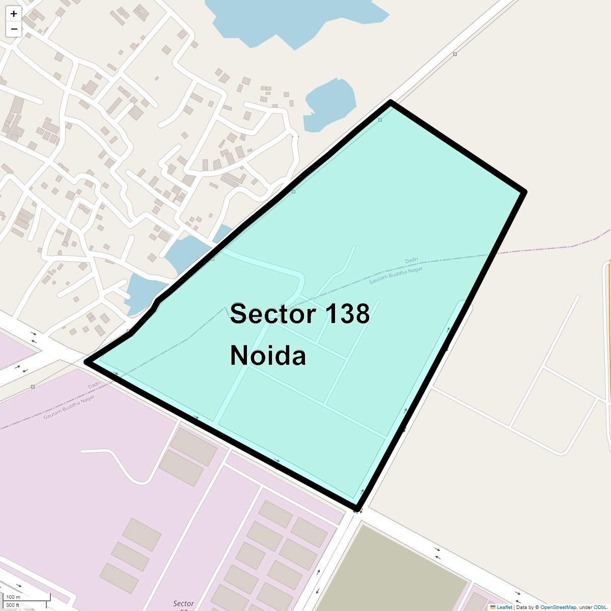 Location Map of Sector 138 Noida, Noida