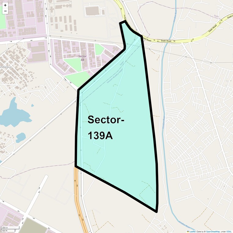 Location Map of Sector 139a