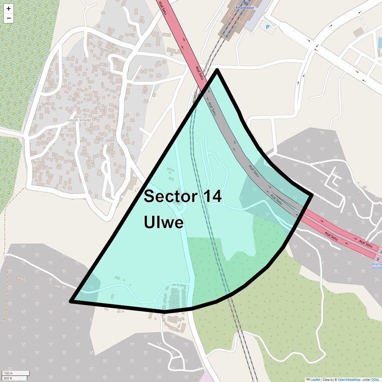 Location Map of Sector 14 Ulwe