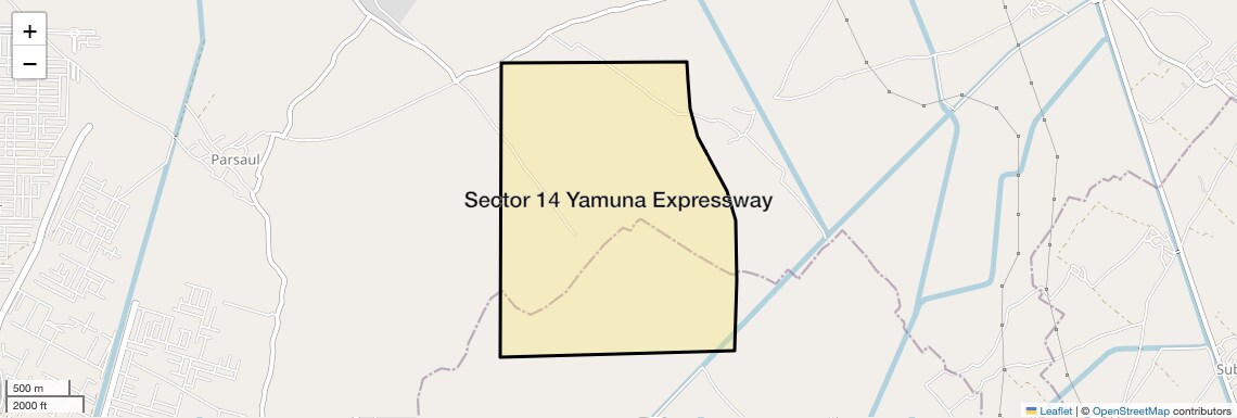 Location Map of Sector 14 Yamuna Expressway, Greater Noida