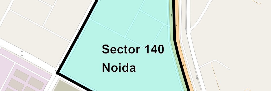 Location Map of Sector 140 Noida, Noida