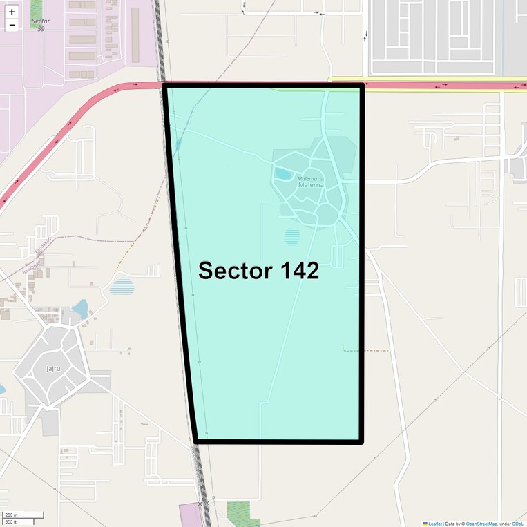 Location Map of Sector 142