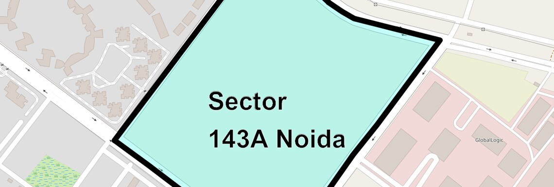 Location Map of Sector 143A Noida, Noida