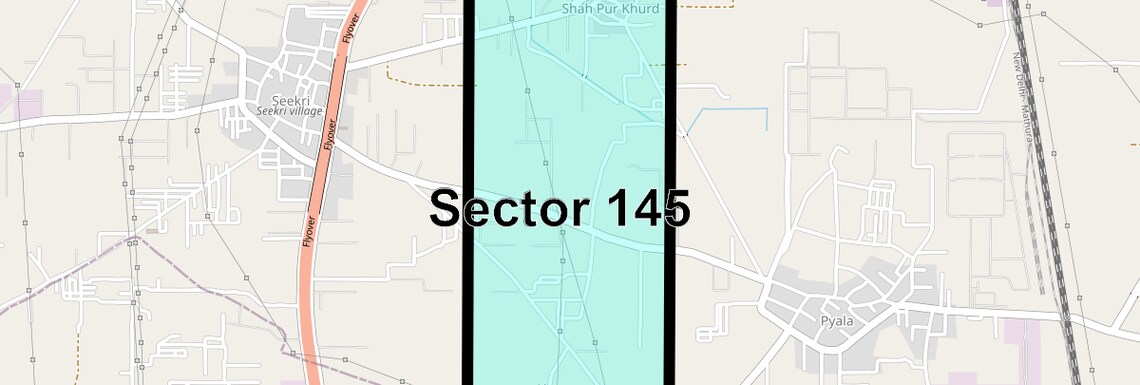 Location Map of Sector 145, Faridabad