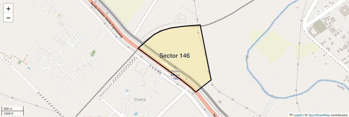 Location Map of Sector 146, Noida