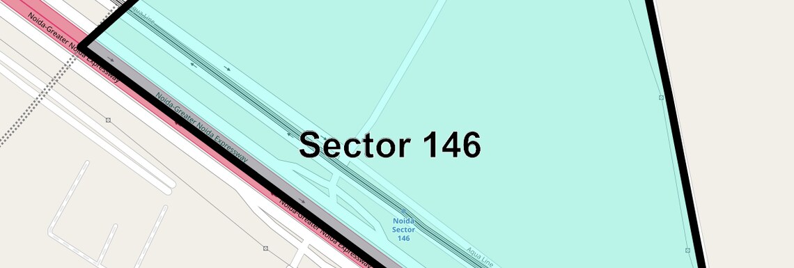 Location Map of Sector 146, Noida