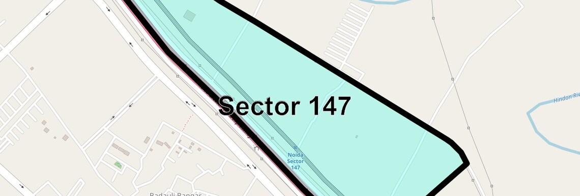 Location Map of Sector 147, Noida