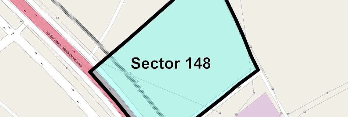 Location Map of Sector 148, Noida