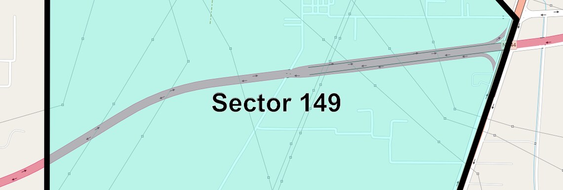 Location Map of Sector 149, Faridabad