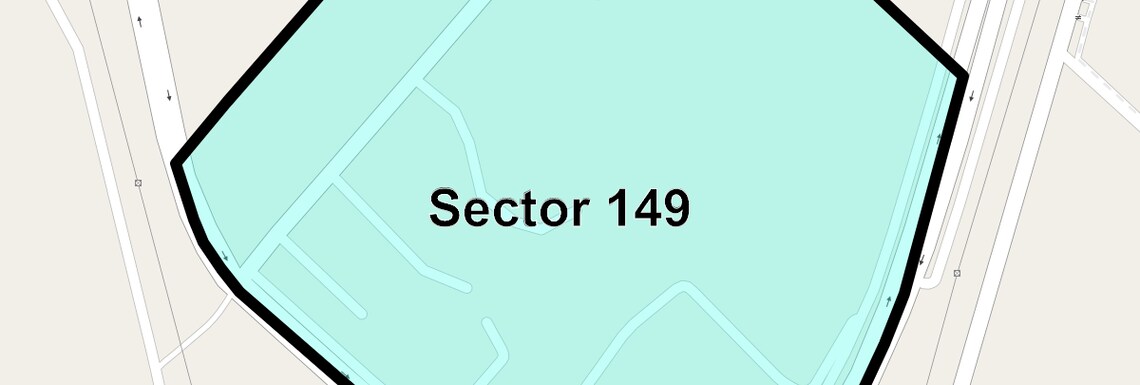 Location Map of Sector 149, Noida