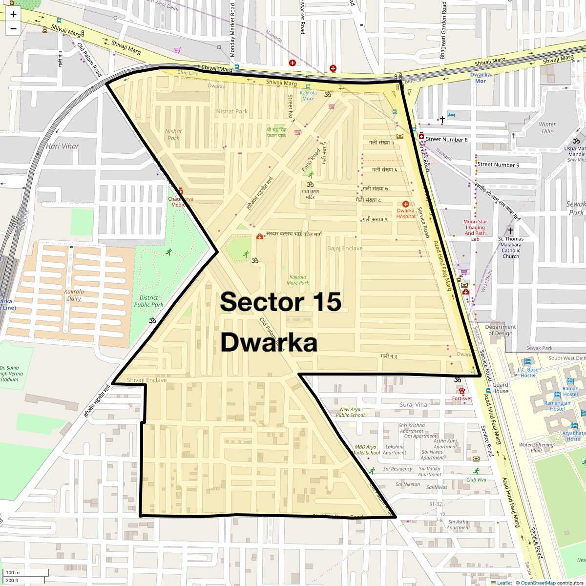 Check Time Travel of Sector 15 Dwarka, Delhi
