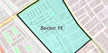 Location Map of Sector 15, Noida