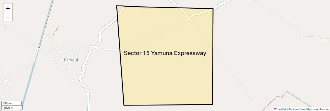 Location Map of Sector 15 Yamuna Expressway, Greater Noida